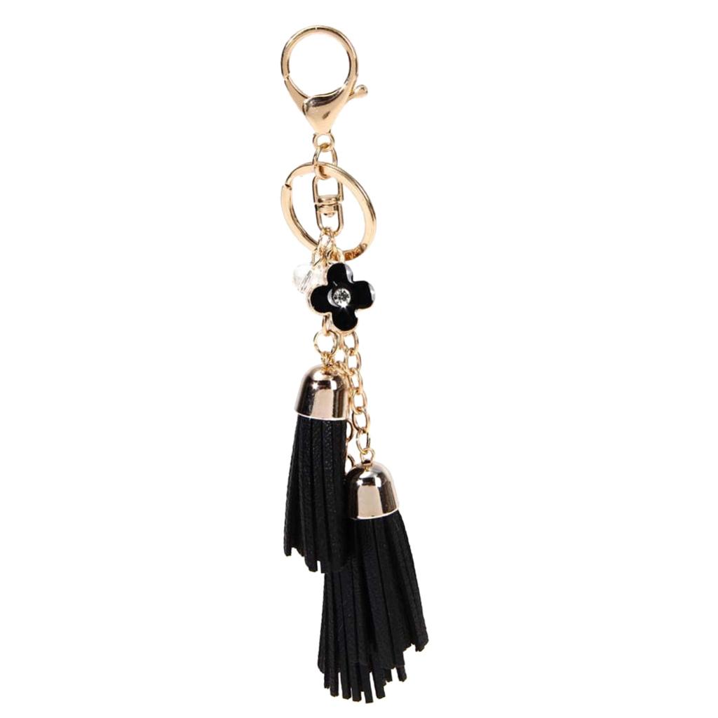 Women Girls Tassel Key Chain Car Key Ring Accessory Bag Decor Pendant