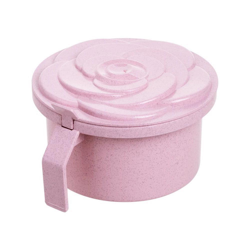 Hộp Đựng Gia Vị Lúa Mạch Kiểu Dáng Hoa Hồng Tiện Lợi