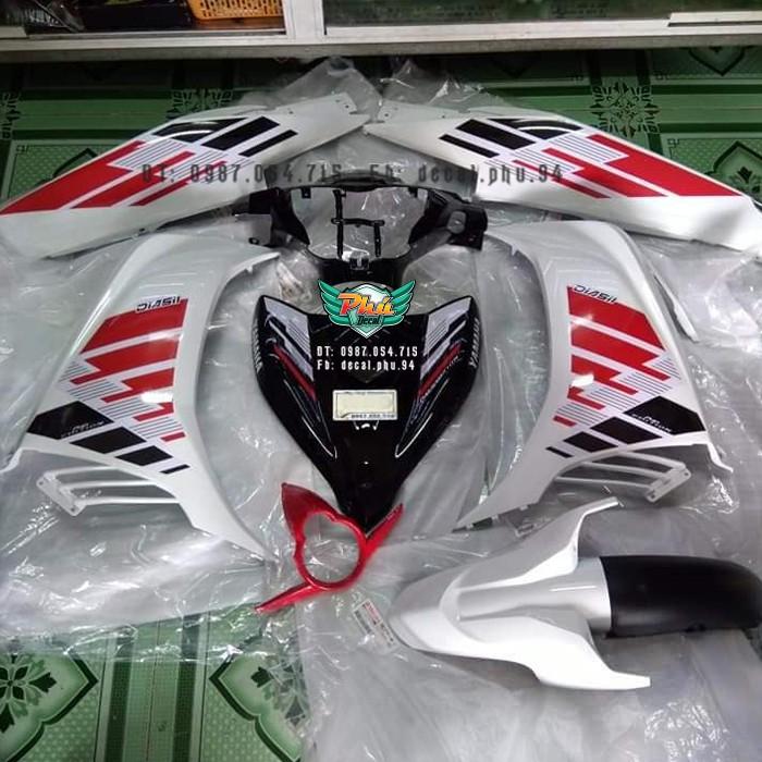 Tem rời Exciter 135 RC trắng đen đỏ