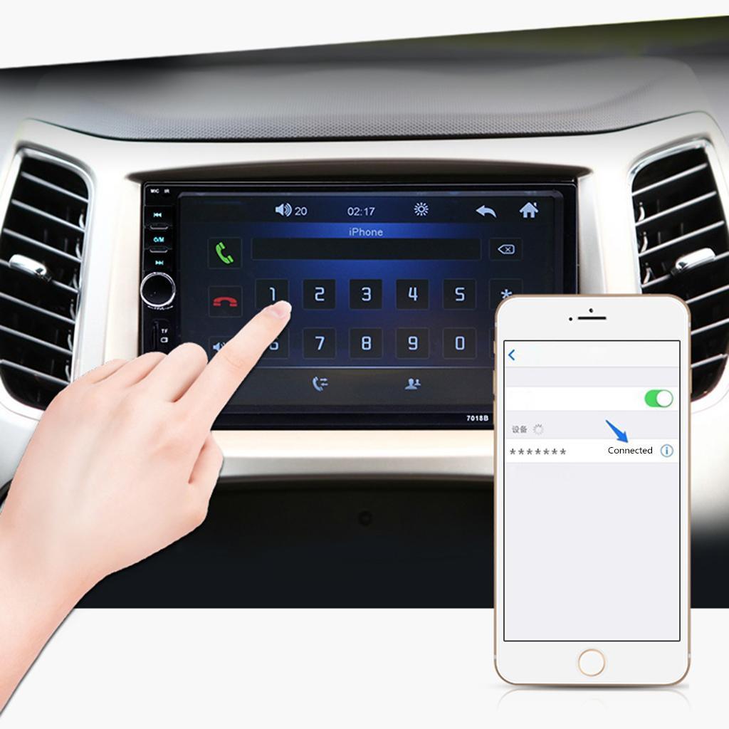 2 Din 7'' Touch Screen Bluetooth Car Radio Rear View Cam without camera