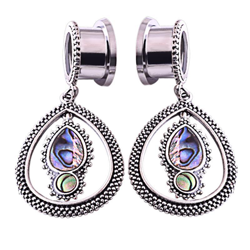 316L Stainless Steel Ear Tunnel Screw Expander Ear Gauges
