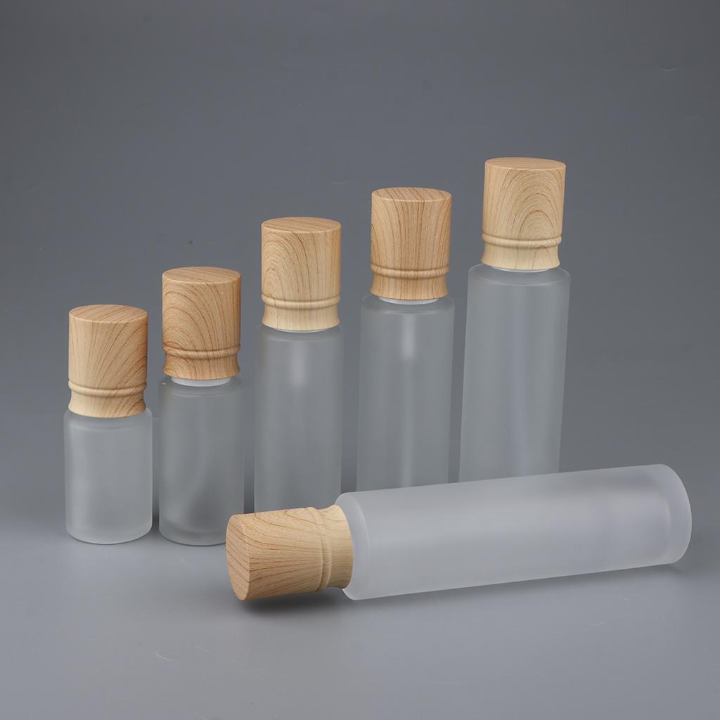 Travel Empty Cream Shampoo Lotion Pump Bottles with Lid for Refillable Cosmetic