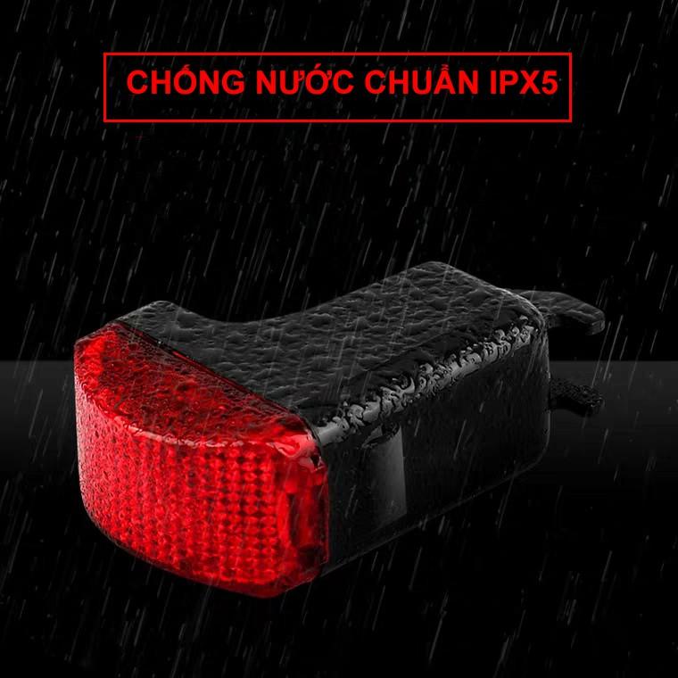 Bộ đèn hậu chớp cảnh báo cho xe đạp AGSO T1 - tự phát điện, chống nước, không cần pin