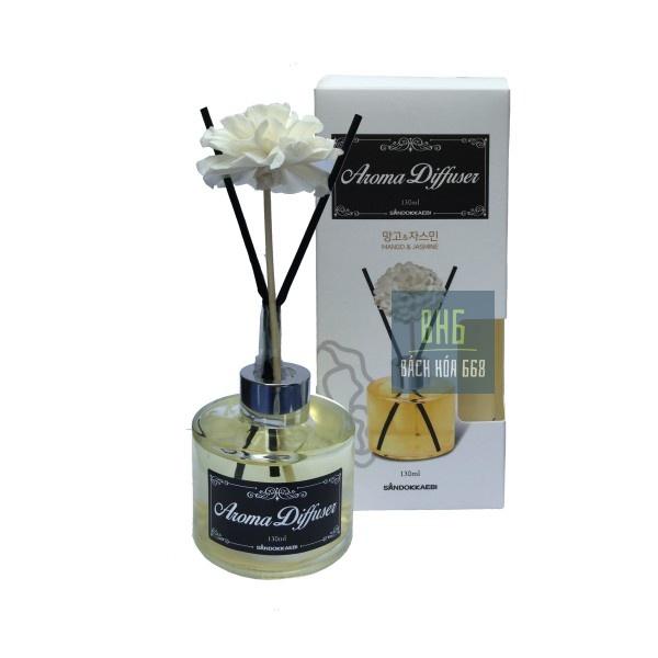 Chai tinh dầu Aroma Diffuser Korea 130ml thơm phòng cao cấp - Dùng được lâu dài