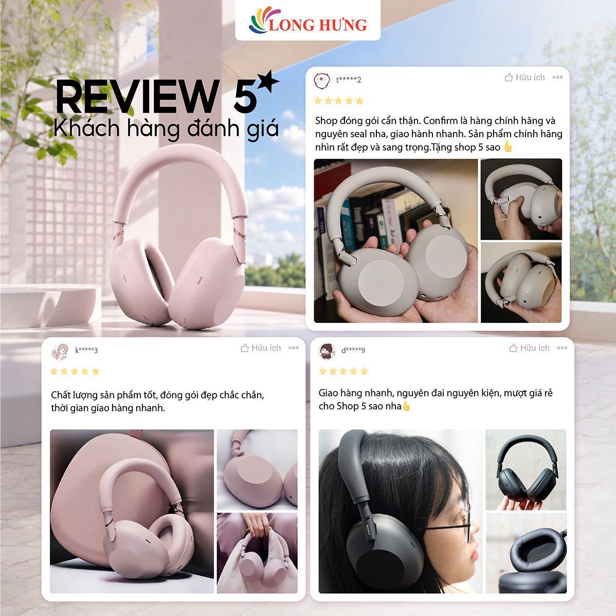 Tai nghe chụp tai Bluetooth Sony WH-1000XM6 - Hàng chính hãng