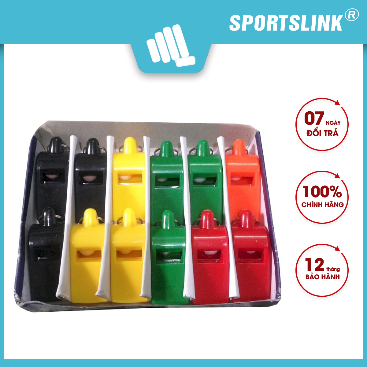 Còi nhựa thể thao Sportslink - Màu ngẫu nhiên
