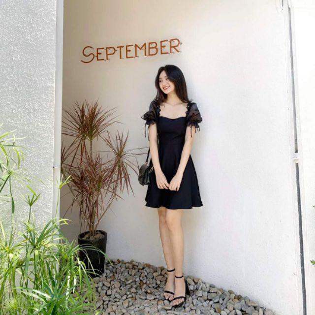 Đầm trắng dự tiệc dáng xòe siêu hot