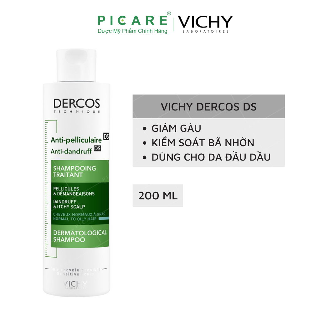 DẦU GỘI CHO TÓC DẦU DERCOS OIL CONTROL VICHY 200ml