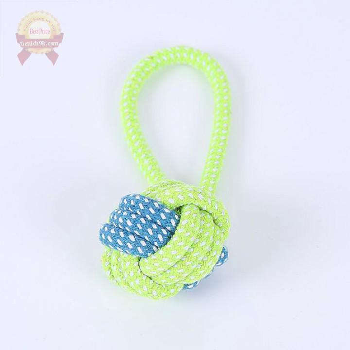 Bóng nhai đồ chơi cho chó cắn nhai gặm làm sạch răng cao su cao cấp siêu bền nhiều màu