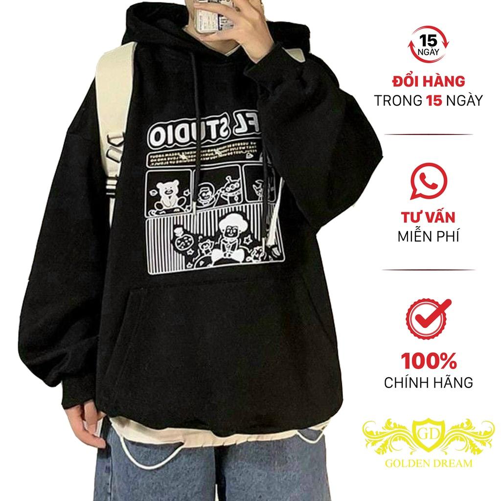 Áo Hoodie Nam Nữ UNISEX IN STUDIO GOLDEN DREAM Form Rộng Chất Nỉ Ngoại Dày Dặn Cực Đẹp Cực Ngầu