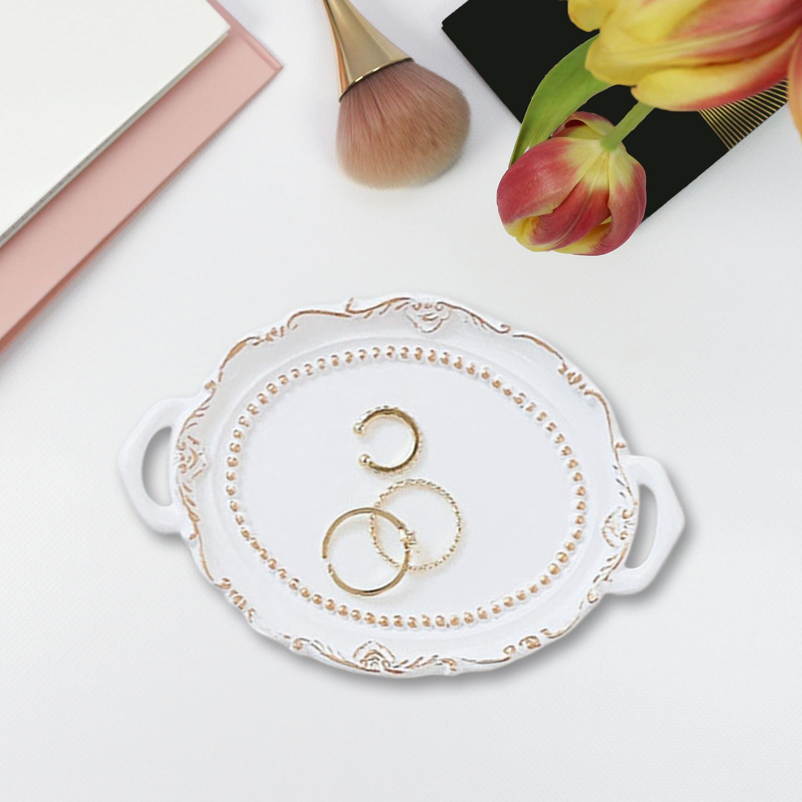 Makeup Perfume Organizer Vanity Trays Coffee Table Trays Ornament Cosmetic Trays Decorative Trays for Cabinet Countertops Desk Table Desktop