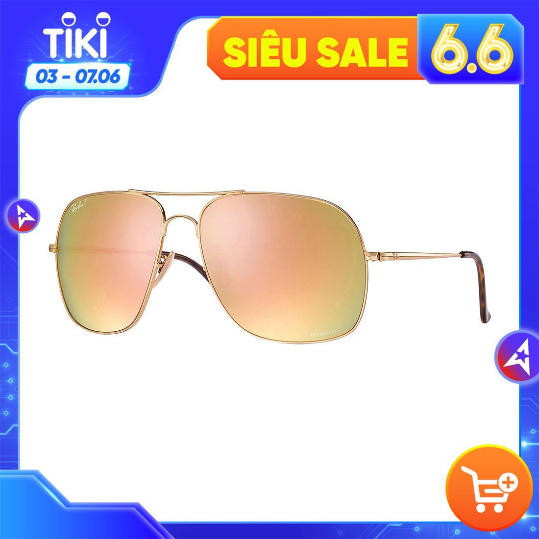 Kính mát Unisex Rayban RB3587CH-001-I0 (61IT)