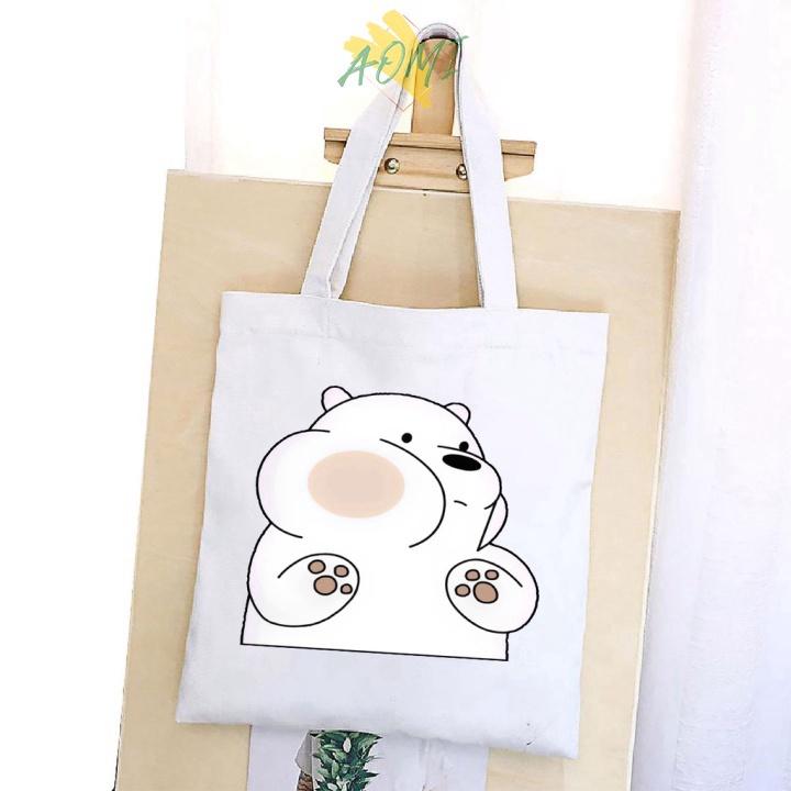 TÚI VẢI LOVE ĐEO VAI TOTE CANVAS BAG CÓ KHÓA KÉO SIZE LỚN 33x38cm PHONG CÁCH CÁ TÍNH HOT TREND AO 3158 S