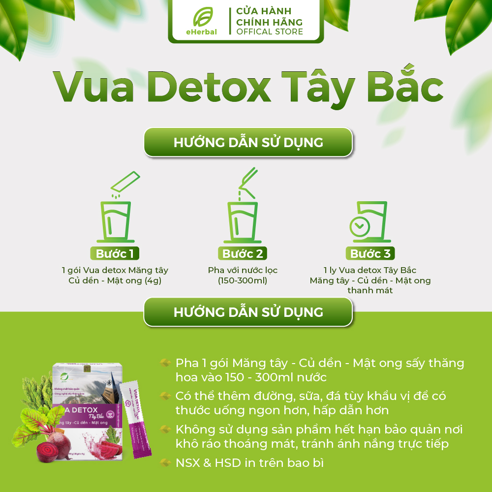 Vua Detox- Măng tây+ Củ Dền+ Mật Ong