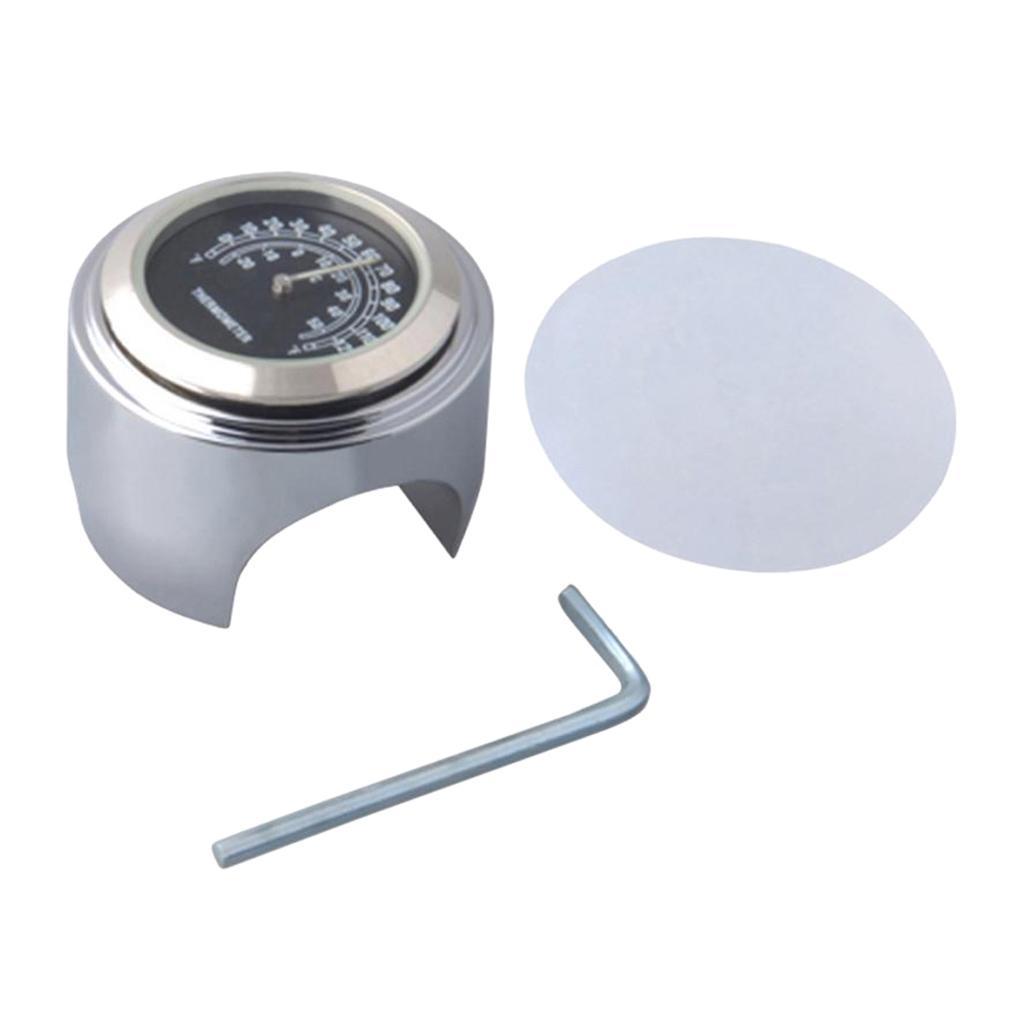 1Pcs 7/8" Waterproof Motorcycle Handlebar Temp Luminous