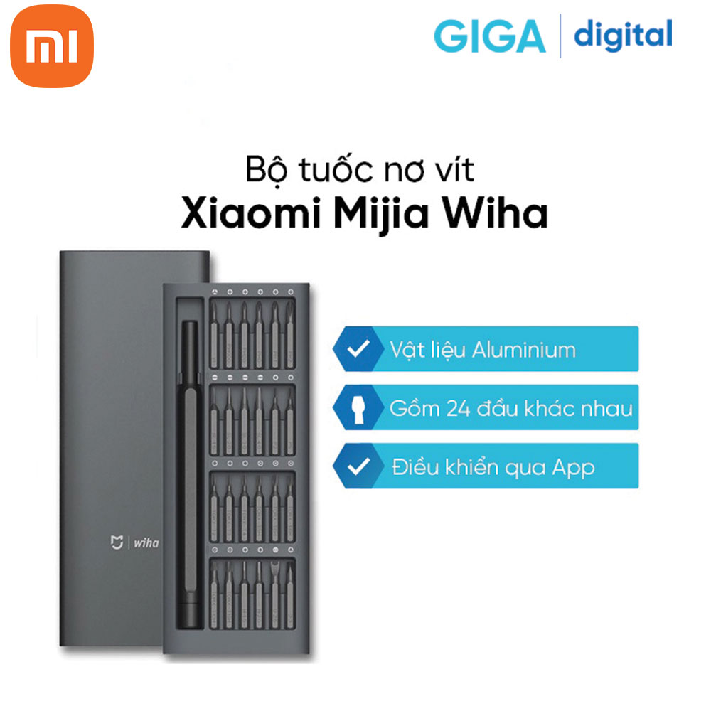 Bộ tuốc nơ vít Xiaomi Mijia Wiha 24 món - Hàng Chính Hãng