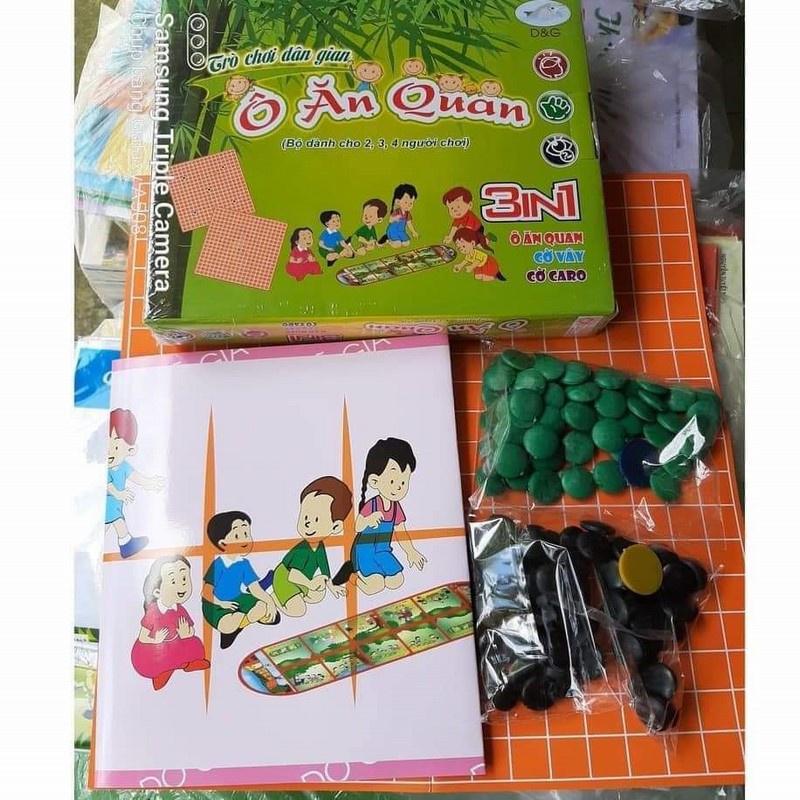 CỜ Ô ĂN QUAN 3IN1 -Vây, Caro, Ăn Quan- Trò Chơi Dân Gian Phát Triển Trí Tuệ