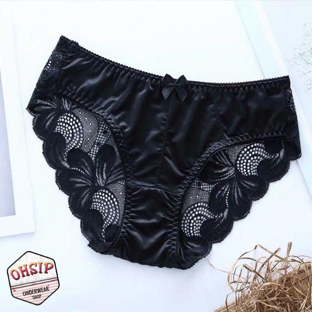 Combo 10 quần chip ren xuất hàn pha lụa bóng