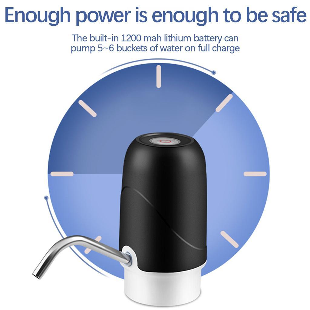 Water Pump Quiet Electric Automatic Dispenser Switch USB Charging Black
