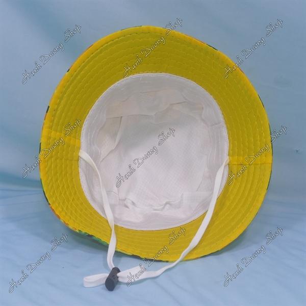 Nón tai bèo đi biển, mũ bucket trẻ em 3-5 tuổi size đầu 50-51cm vành nhỏ 5cm - Trái Quýt