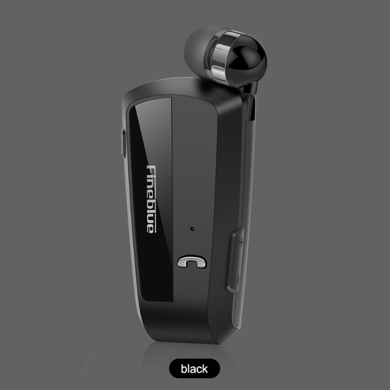 2xFineBlue F990 Wireless Bluetooth Headset Business Earphone Black No Box