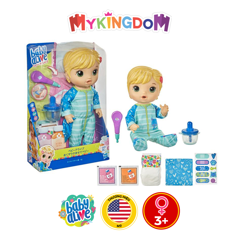 Đồ Chơi Búp Bê BABY ALIVE Bé Luna Tập Uống Thuốc E6937