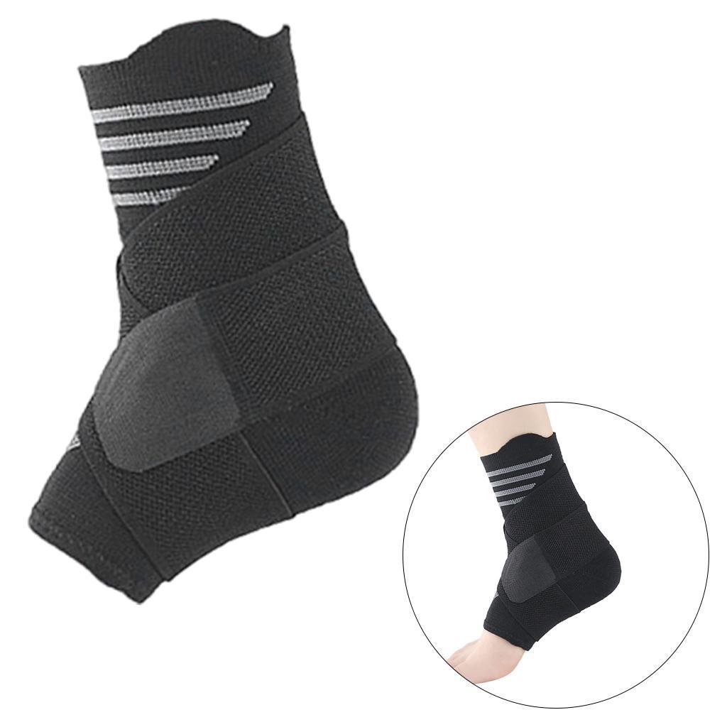 Ankle Support Brace Comfortable Washable Elastic Flexible Adjustable Compression Foot Wrap for Foot Protective ,Sports, Gym, Running, Cycling