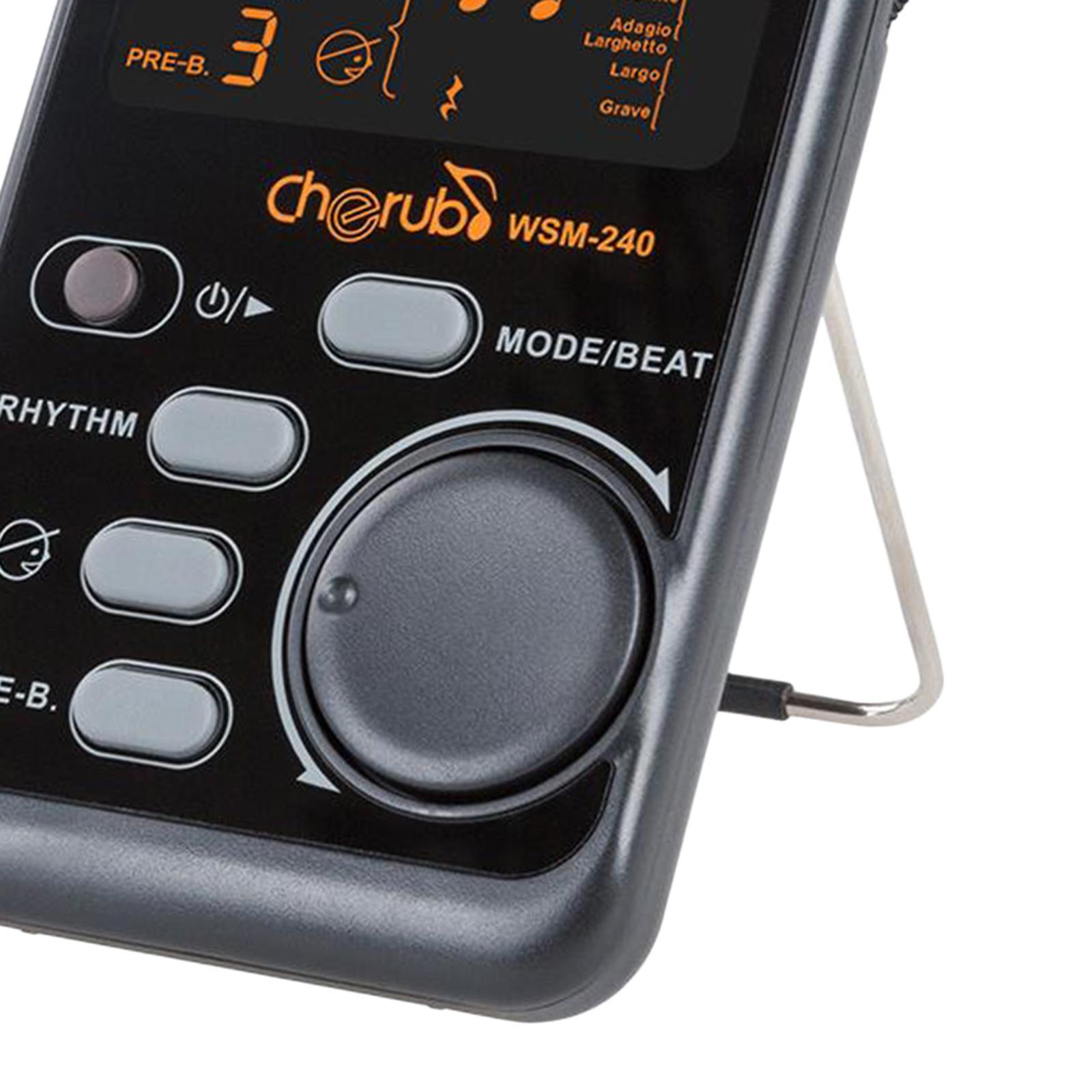 Portable LCD Digital Metronome Tuner Beat  Violin Guitar