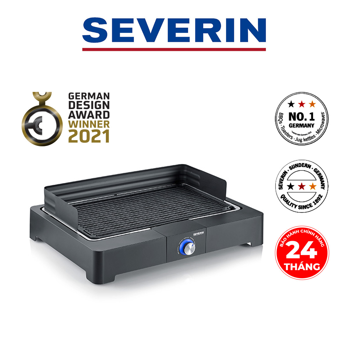 Vỉ nướng điện Severin PG 8567 Hàng chính hãng