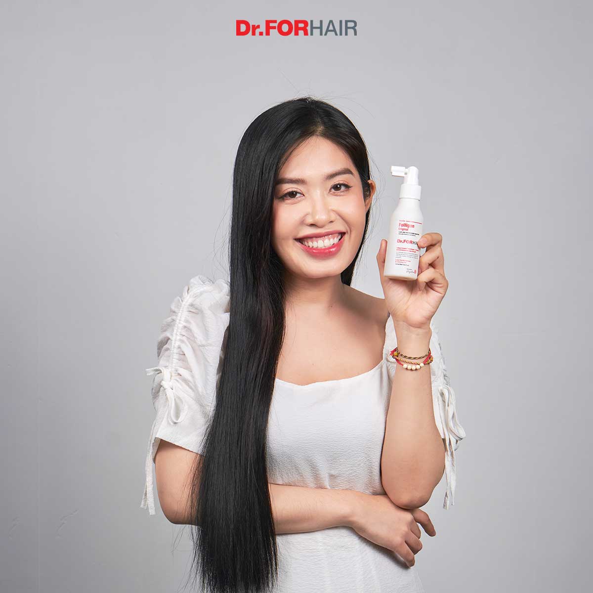 Combo gội dưỡng hỗ trợ mọc tóc giảm rụng tóc nuôi dưỡng da đầu Dr.FORHAIR Folligen Original Shampoo 300ml x Folligen Tonic Original 120ml