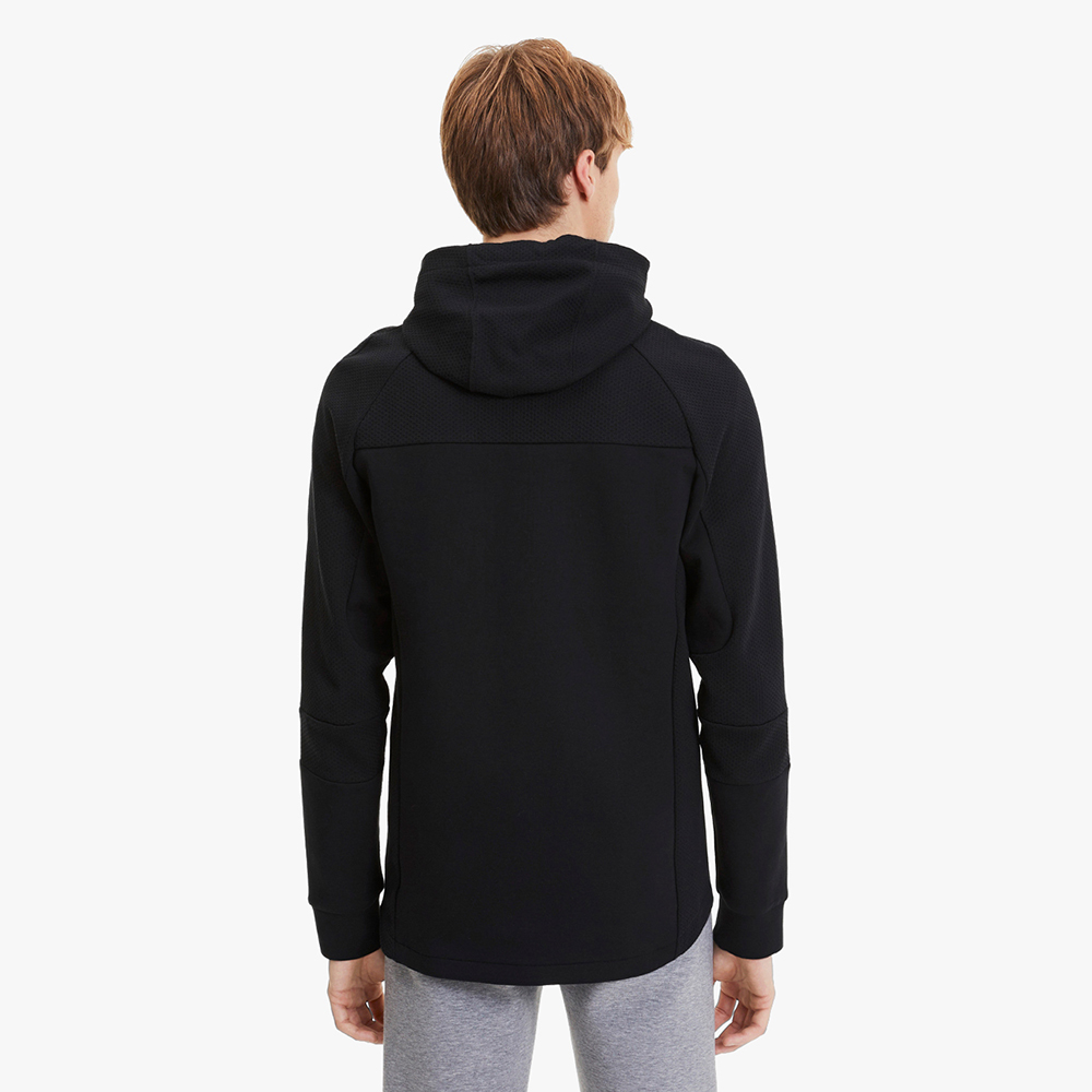 PUMA - Áo hoodie nam có nón phối zip Evostripe 581486-01