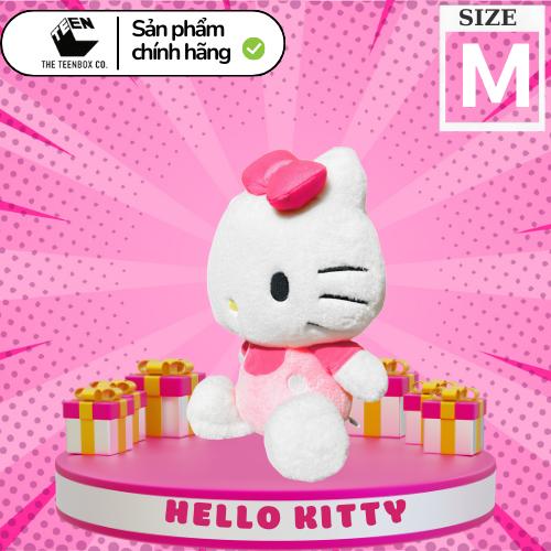 Gấu Bông Hello Kitty Size M Cho Bé Cao Cấp, Thú bông hello kitty cho bé, Gấu Bông Mềm Mịn Size 30cm, Quà tặng đáng yêu - Sản phẩm chính hãng, Phân phối bởi Teenbox