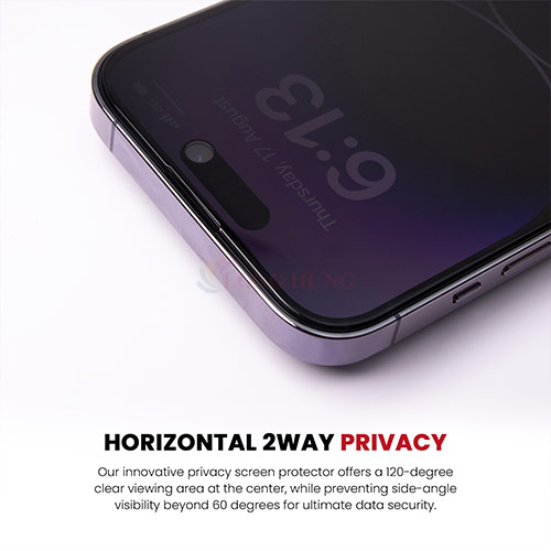 Dán màn hình cường lực Full viền chống nhìn trộm Zeelot dành cho iPhone 15 Pro Max/15 Pro/15 Plus/15/14/13/12/11 - Hàng chính hãng