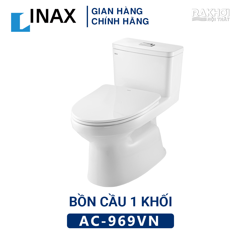 Bàn Cầu Inax 1 Khối AC-969VN Nắp đóng êm