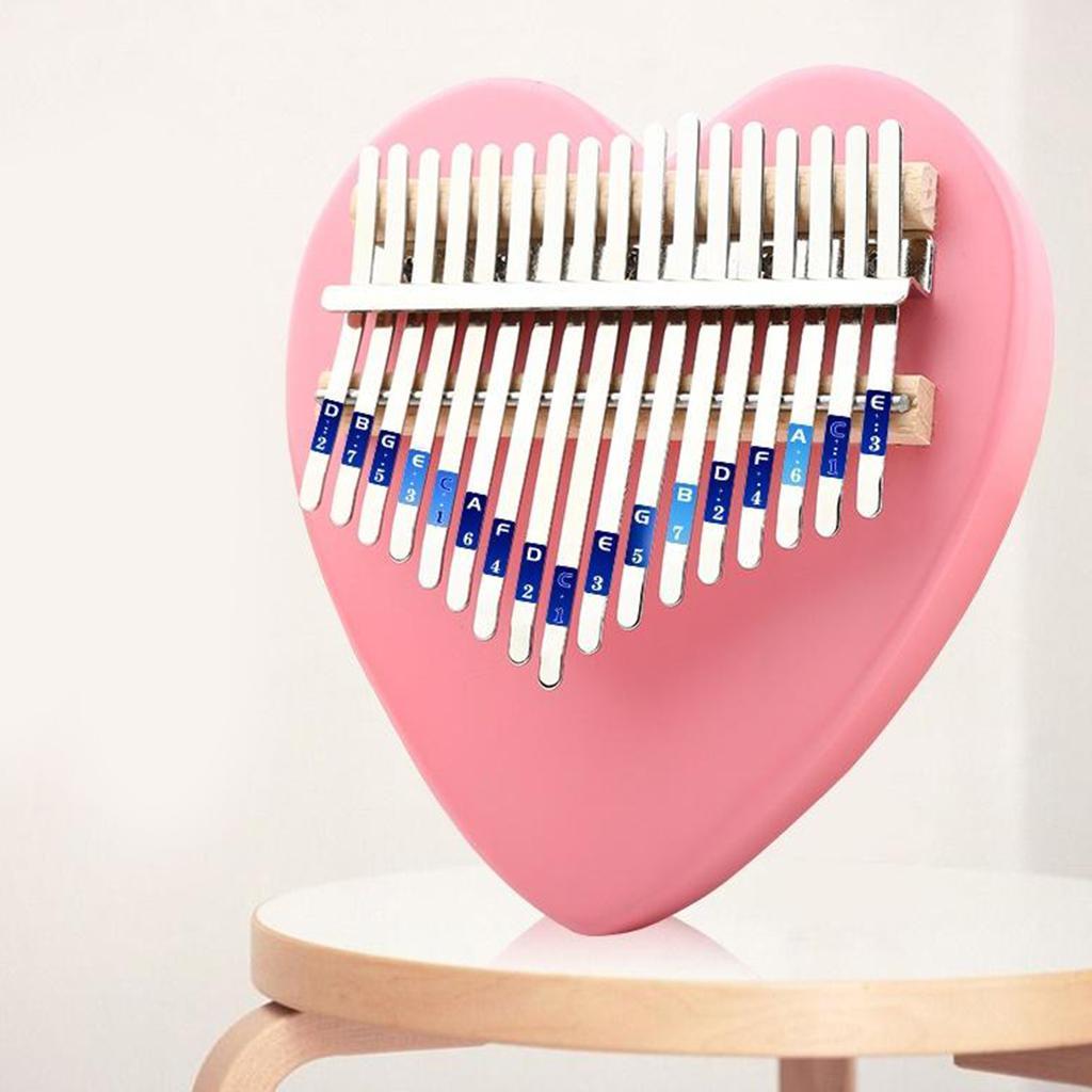 17 Key Thumb Piano Finger Mbira Keyboard Music Instrument Wood