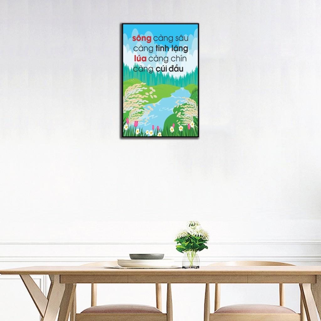 Tranh slogan, tranh động lực, tranh treo văn phòng giá tốt - Tặng kèm đinh đa năng