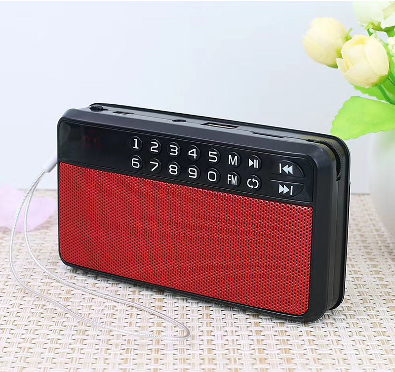 Loa nghe nhạc mini kiêm đài radio C-863 hỗ trợ thẻ nhớ, usb