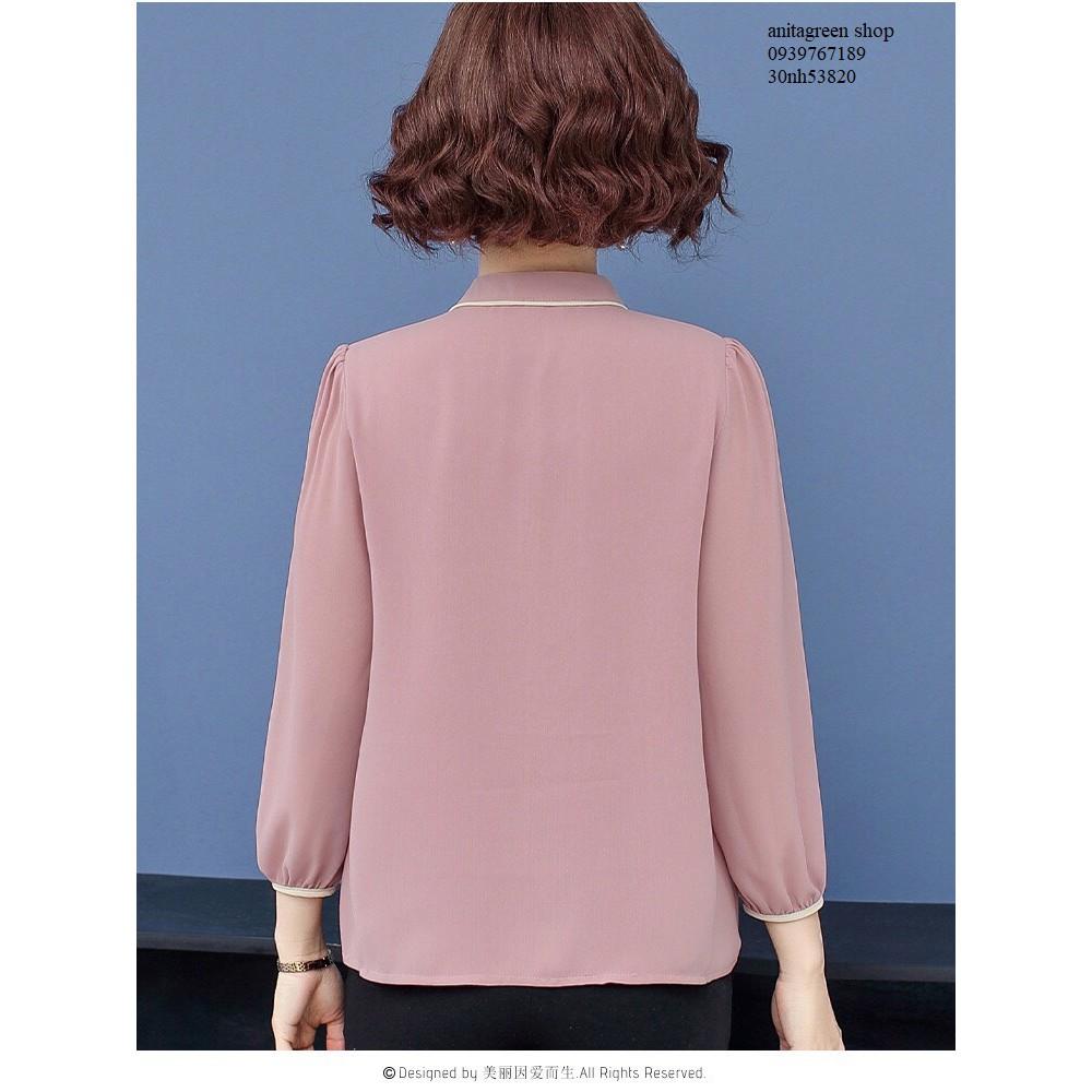 Nh53820-SƠ MI TRUNG NIÊN TAY DÀI