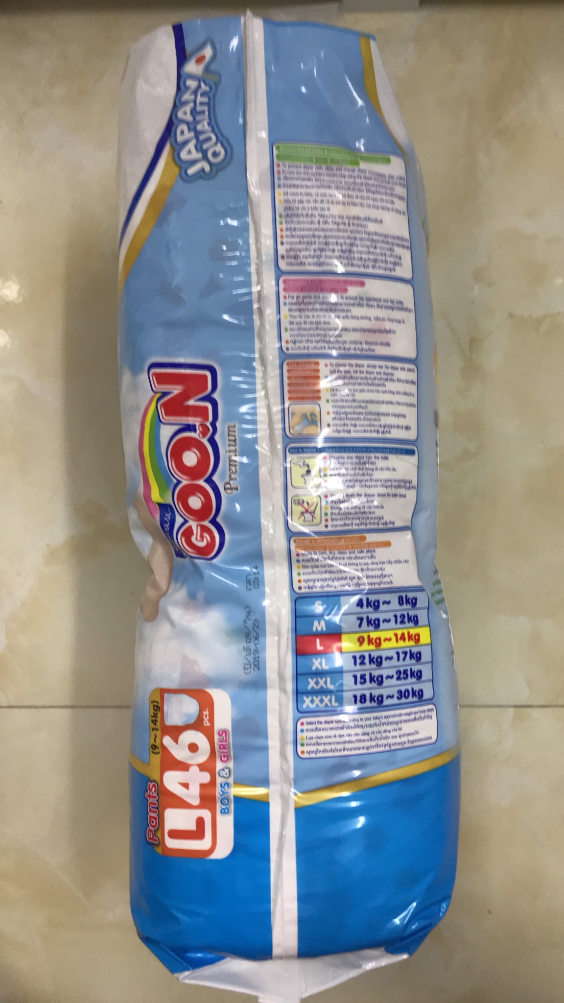 Tã quần GOO.N Premium super jumbo L46