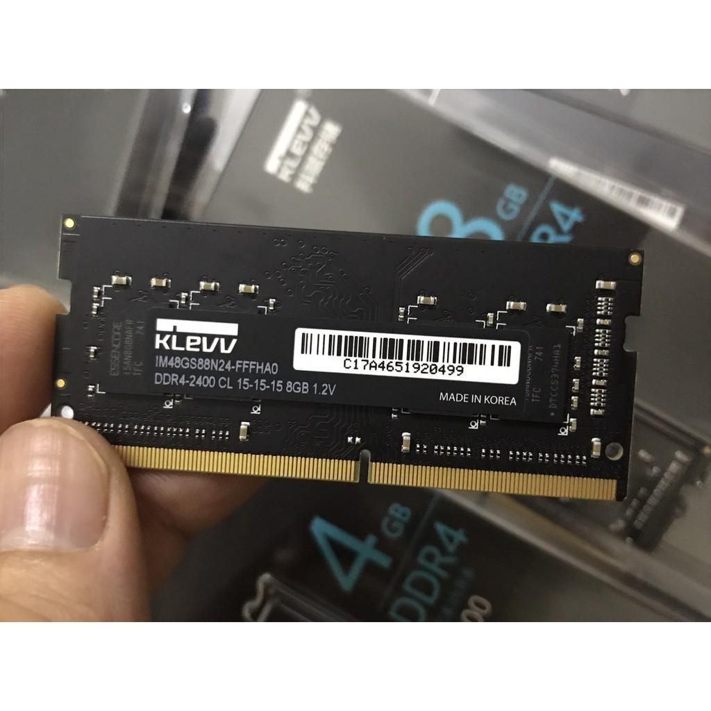 Ram Laptop Klevv DDR4 8GB Bus 2400GHz 1.2V Sodimm PC4-2400 2666 2133MHz Dùng Cho Máy Tính Xách Tay