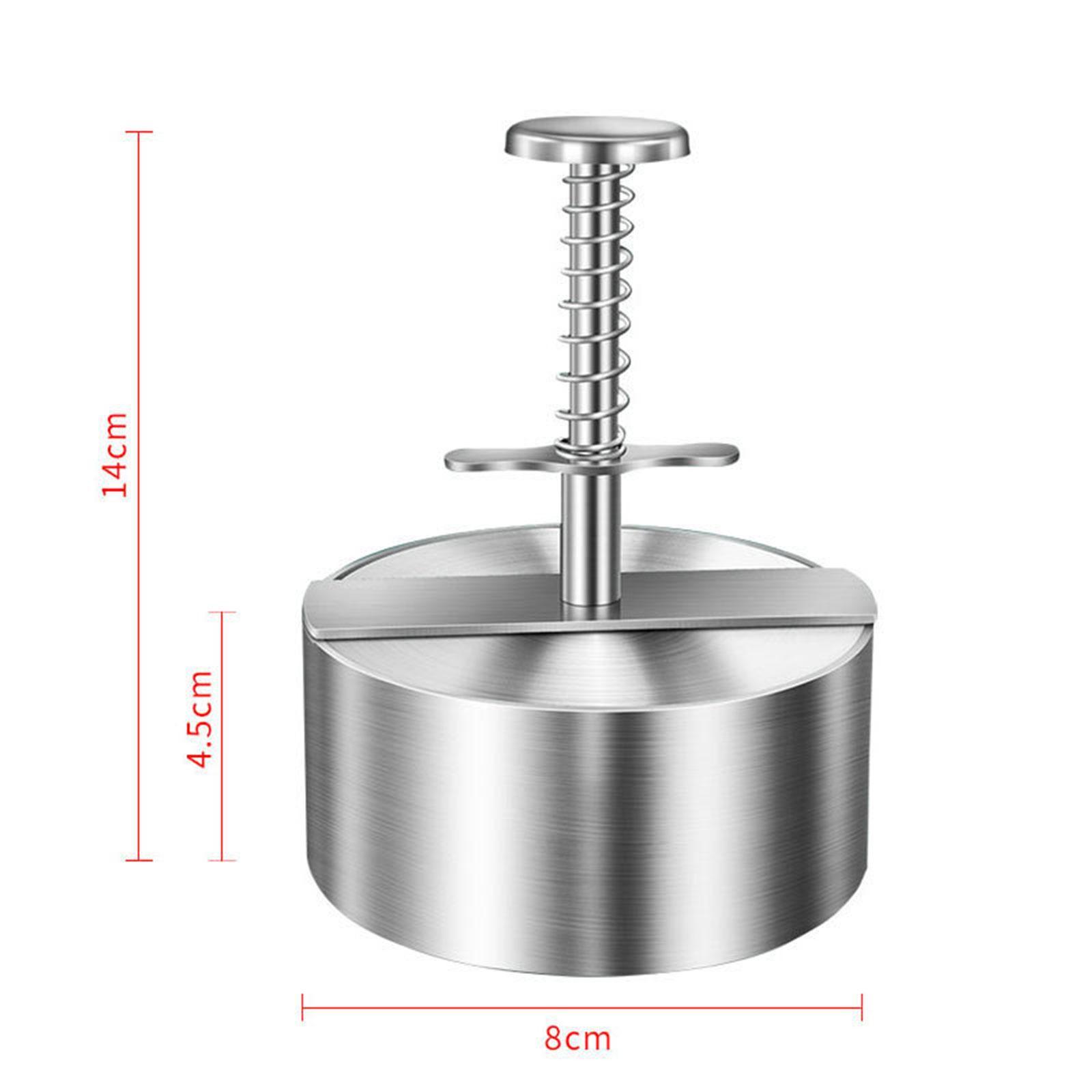 Stainless Steel Burger Press Nonstick Patty Maker for Cooking Steak Barbecue