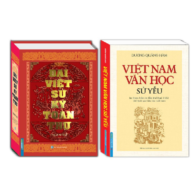 Combo Đại việt sử ký toàn thư và Việt Nam Văn Học sử yếu bìa mềm