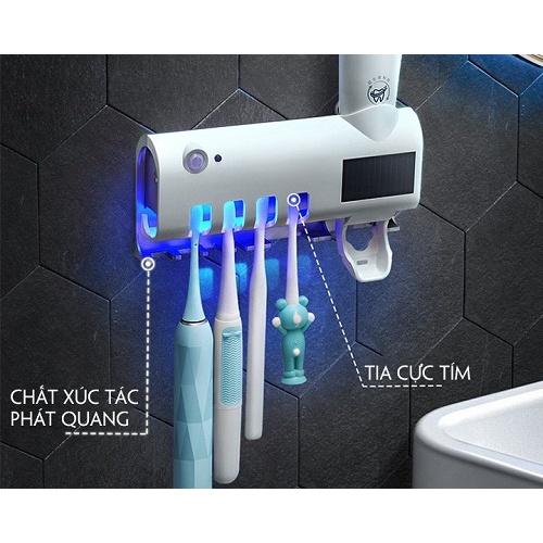 Giá treo bàn chải, Kem đánh răng khử khuẩn tia UV công nghệ cao Châu Âu