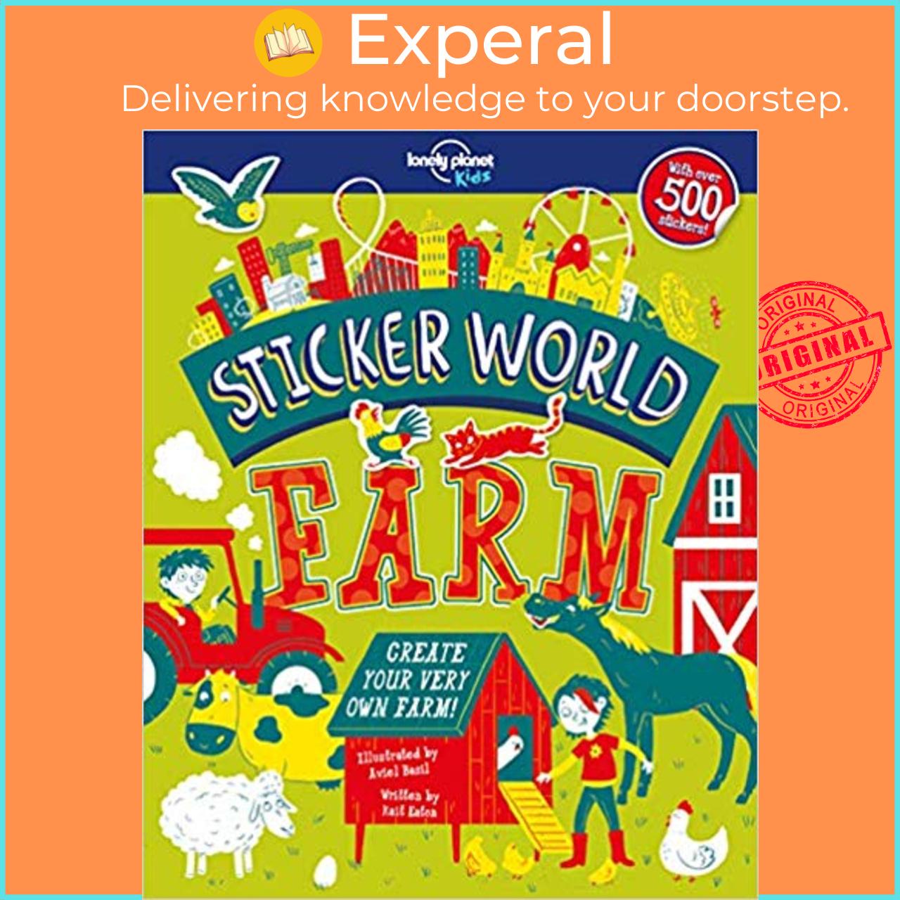 Sách - Sticker World - Farm by Lonely Planet Kids