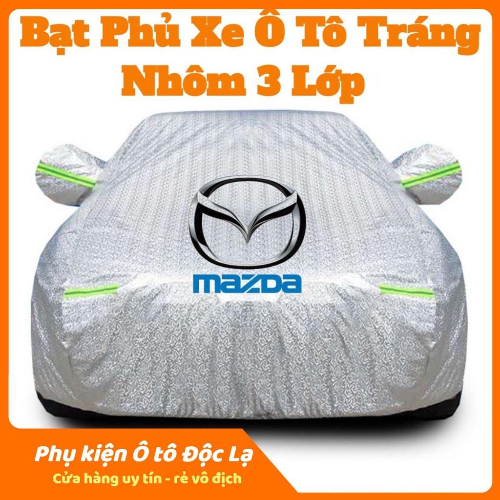 Bạt Phủ Xe Ô Tô Mazda 2, Mazda 3, Mazda 6, CX5, CX8, CX9, BT50, Chất Liệu Bạt Tráng Nhôm 3 lớp cao cấp