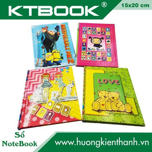 Sổ Bìa Cứng ghi chép KTBOOK loại NoteBook Khổ Lớn size 15 x 20 cm