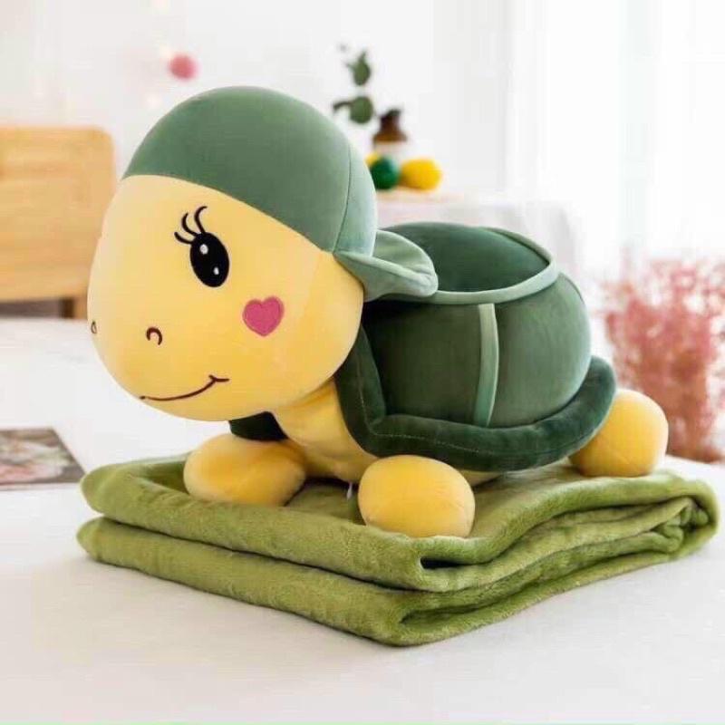 Bộ chăn kèm gấu bông 2 trong 1 dễ thương