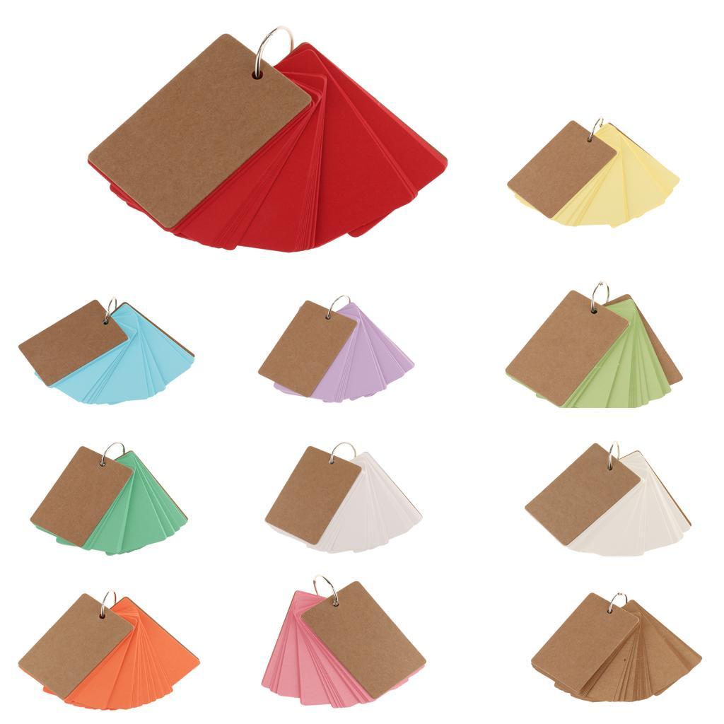 50Pcs DIY Blank Word Cards Christmas Greeting Card Memo Pads Business Card 9*5cm