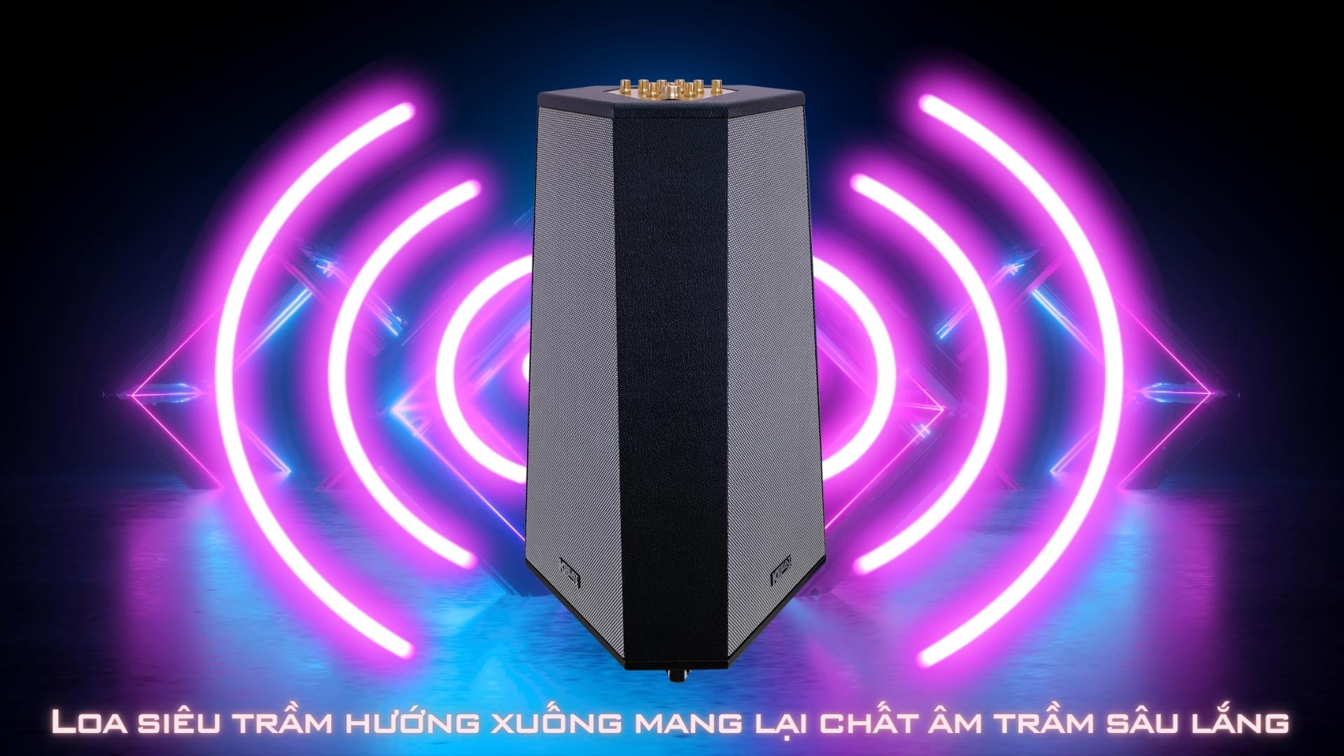 [HÀNG CHÍNH HÃNG] Dàn loa tháp karaoke di động ACNOS CS500