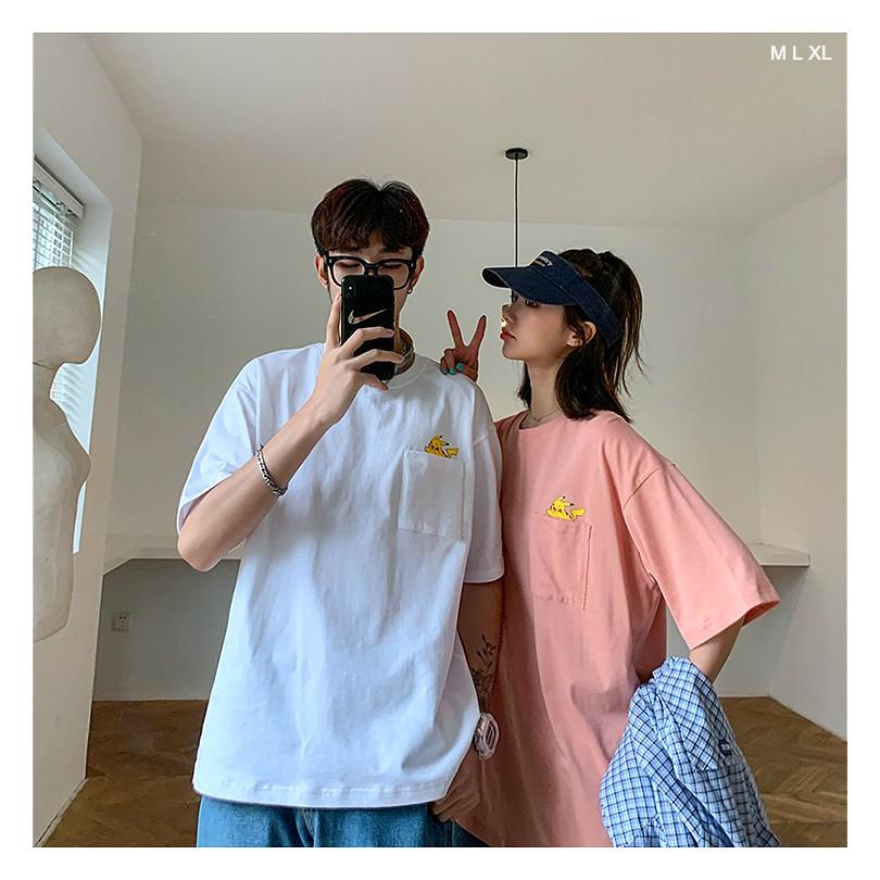 Áo Thun Tay Lỡ Unisex Form Rông PIKACHU TÚI